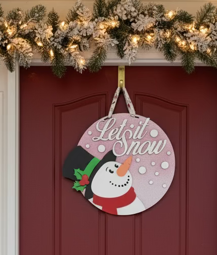 Let It Snow door hanger