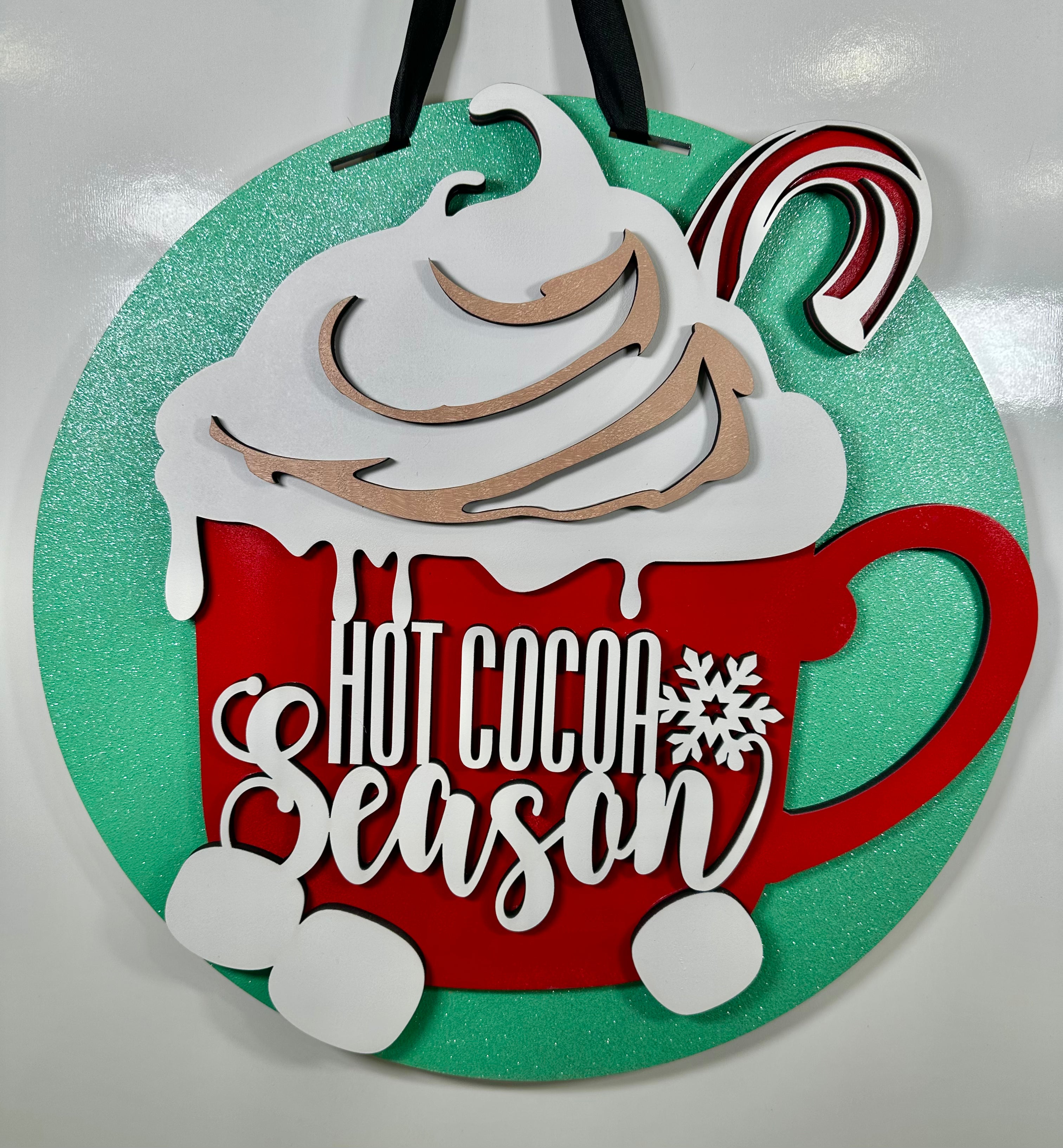 Hot Cocoa Season door hanger