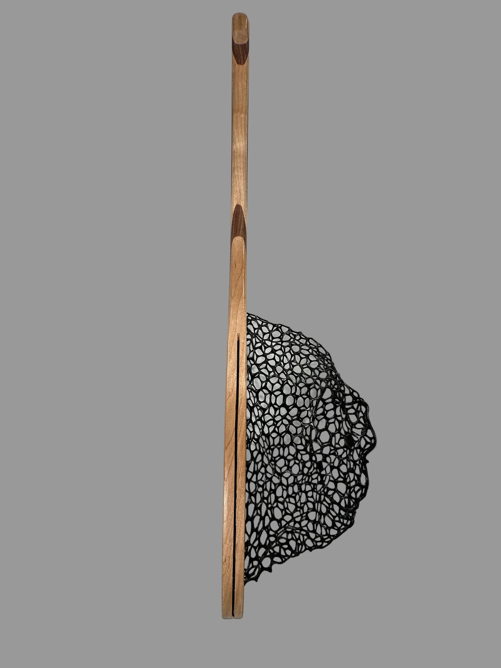 Handcrafted 12" Fly Fishing Net in Walnut and Maple