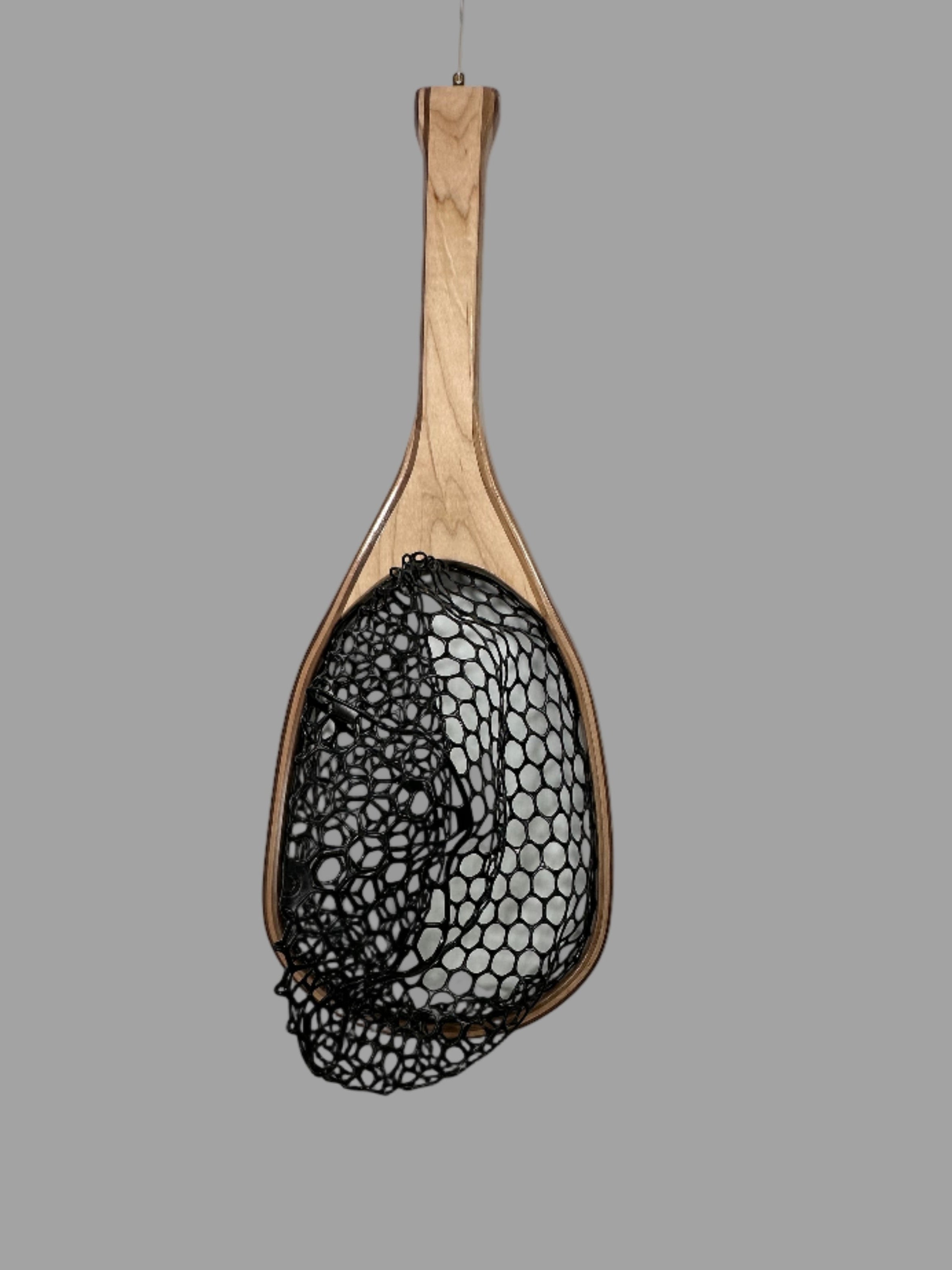 Handcrafted 12" Fly Fishing Net in Maple and Walnut