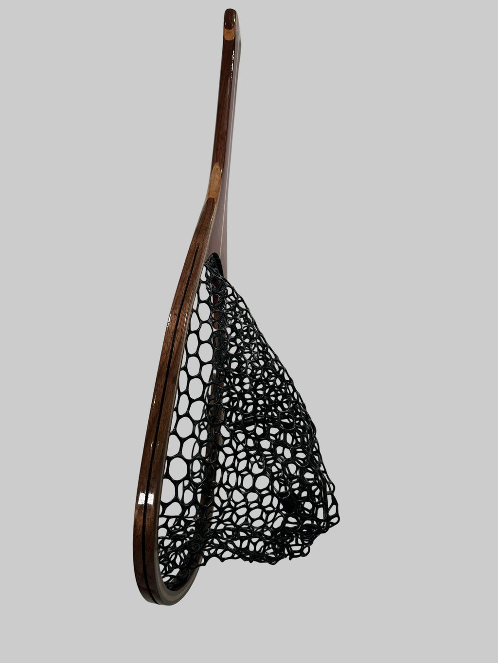 Handcrafted 12" Fly Fishing Net in Walnut, Maple and Padauk