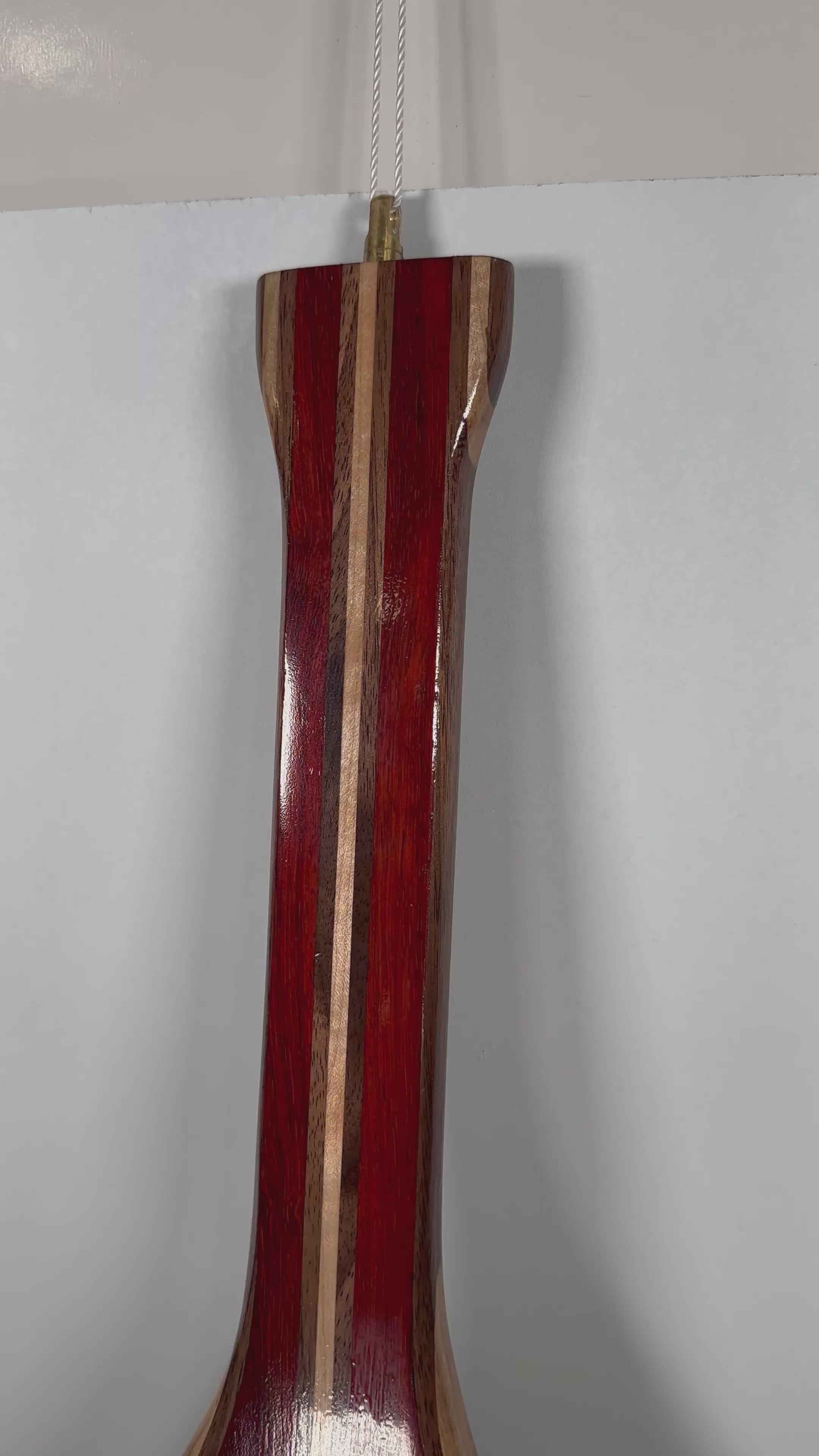 Handcrafted 12" Fly Fishing Net in Walnut, Maple and Padauk